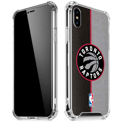 NBA Toronto Raptors Split Canvas iPhone XS Max Clear Case